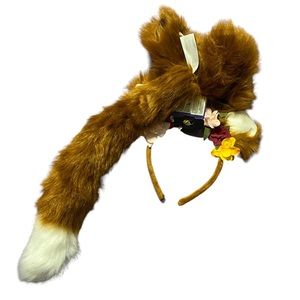 Animal Dressup- Flower Headband with ears, & a tail.  Immediate Shipping!